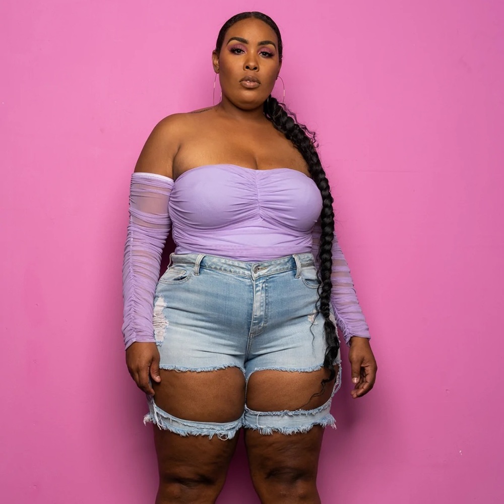 Lavender Off the Shoulder Body